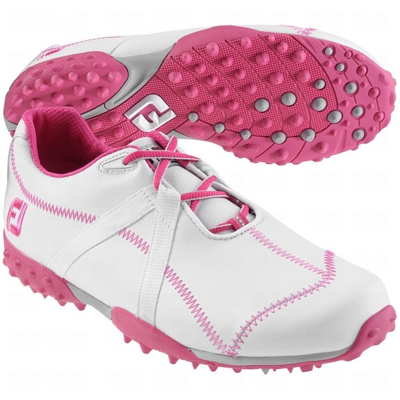 pink footjoy golf shoes